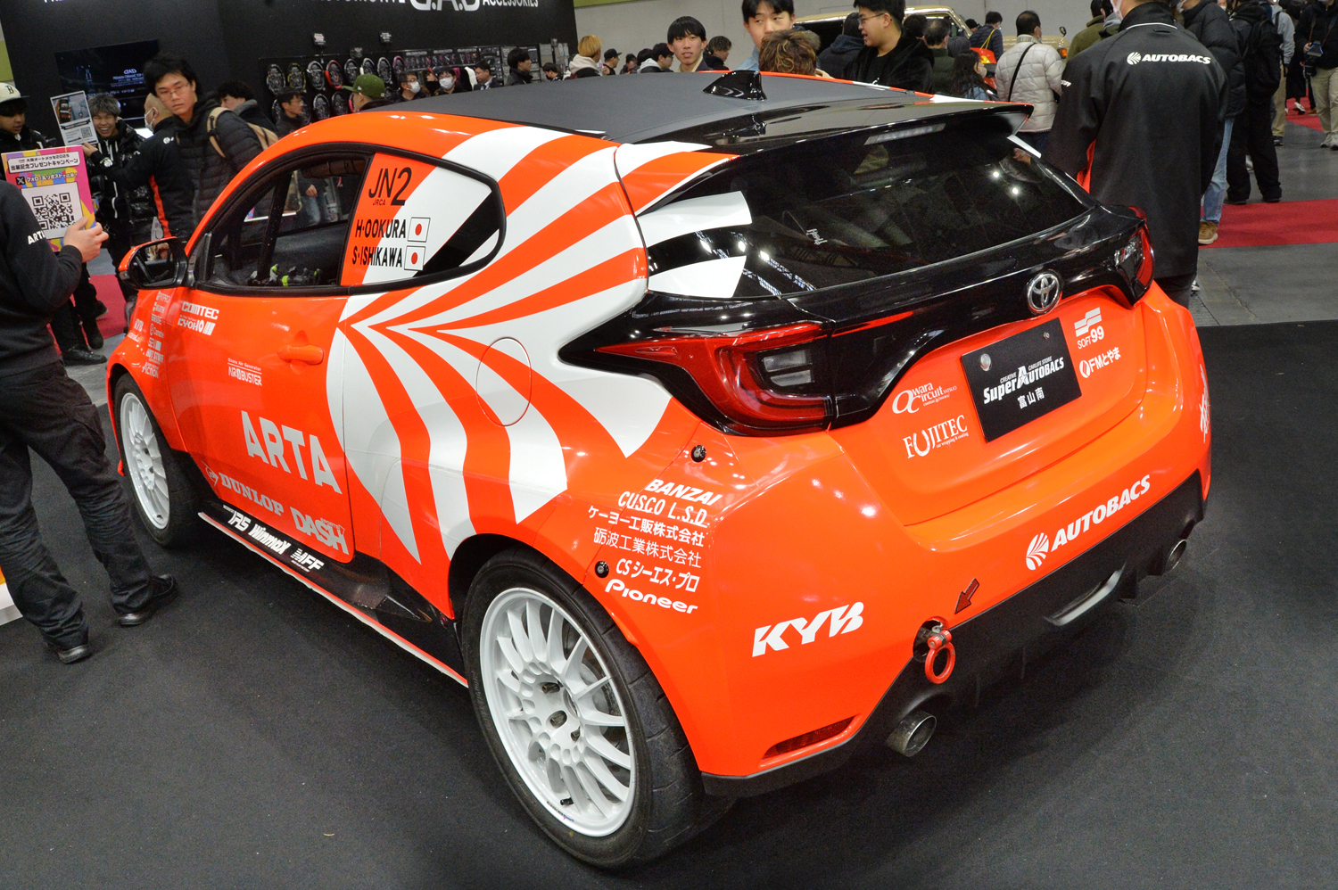 ARTA オートバックス GRヤリスのリヤスタイリング